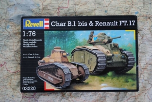 REV03220 Char B.1 bis & Renault FT.17